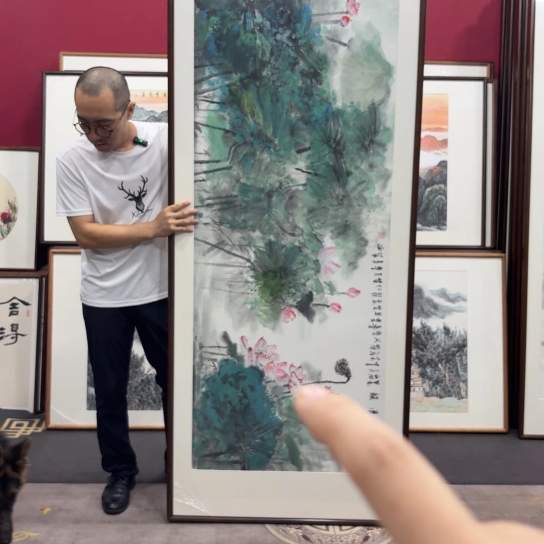 龙***风国画带框210/80尺寸