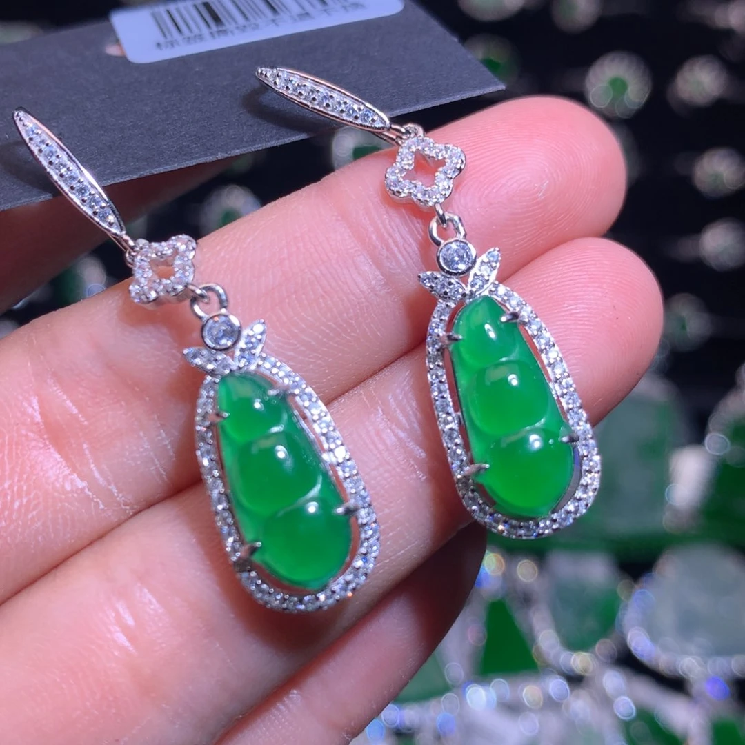 【闪购商品】翡翠银S925镶嵌颈饰天然翡翠