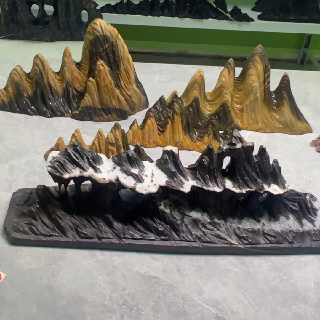 用***9石材灵璧石山型摆件