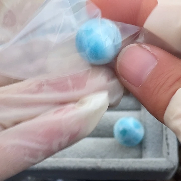 针钠钙石（海纹石）珠宝半成品未镶嵌霞*定制