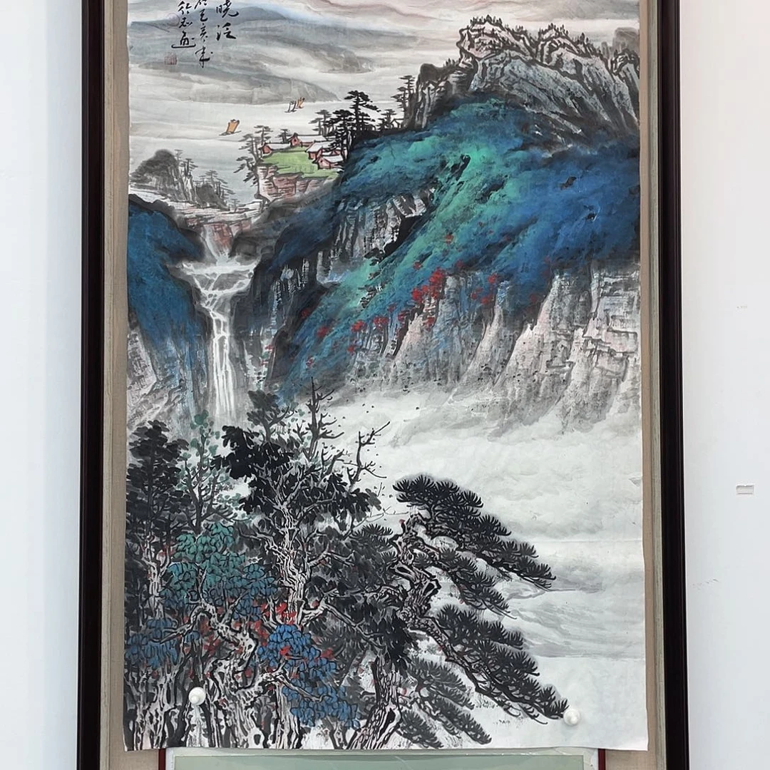 国画老师手绘国画作品