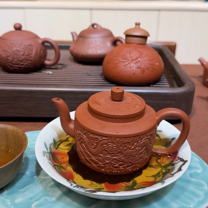 茶壶紫砂宫灯朱泥紫气东来紫砂壶