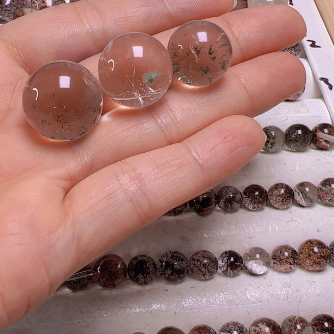 水晶手链银S800镀金镶嵌聪*?