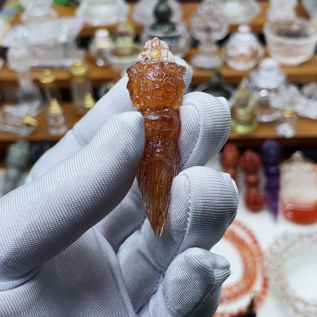 水晶颈饰未镶嵌我****啊吊坠