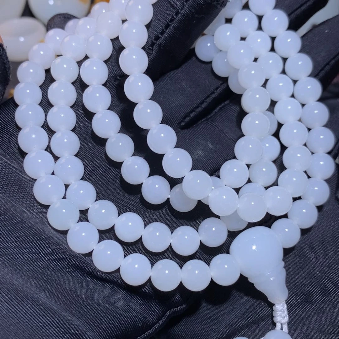 夫***荷手链未镶嵌和田玉