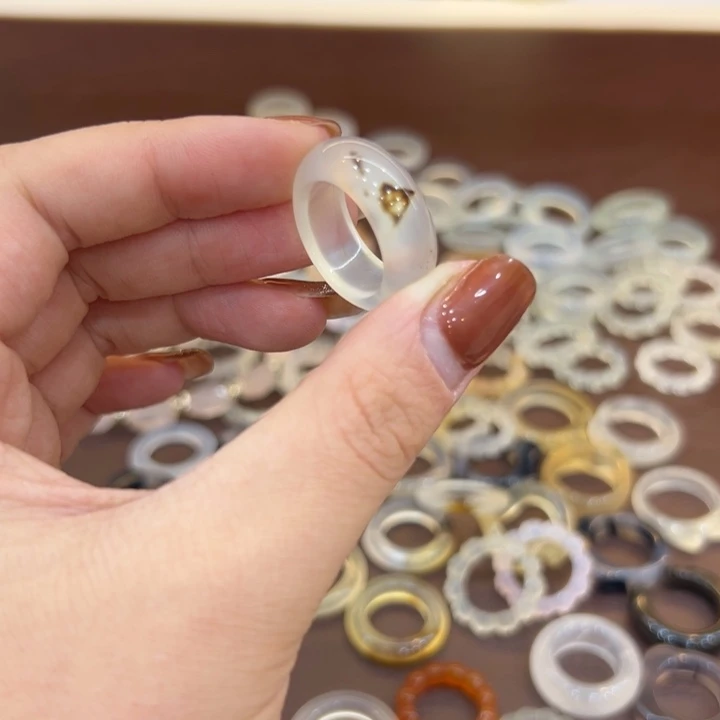 玛瑙/玉髓合金戒指24港16