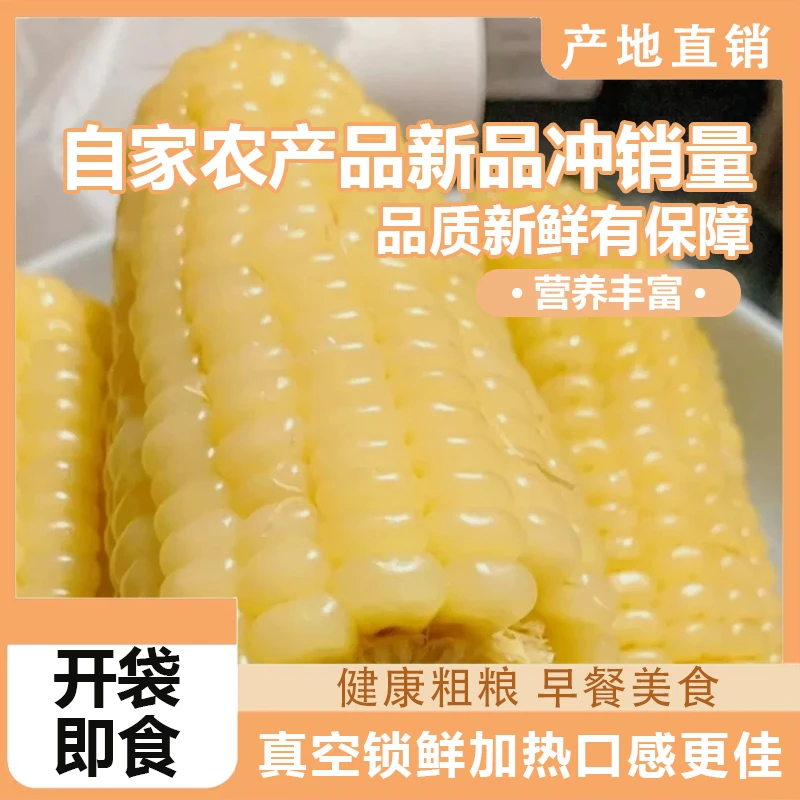 【整箱12根,可试吃5根】2025年头茬白糯玉米口感软糯香甜6斤左右