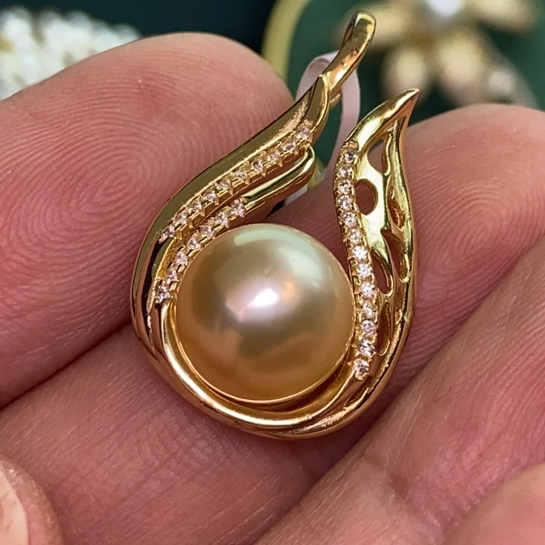 颈饰银S925镶嵌海水珍珠