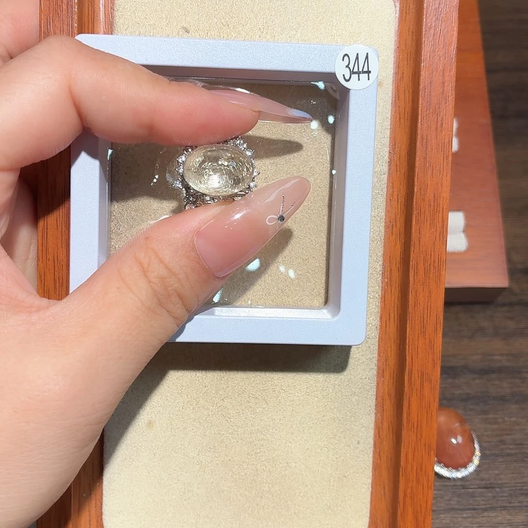 A***i水晶戒指银S925镶嵌