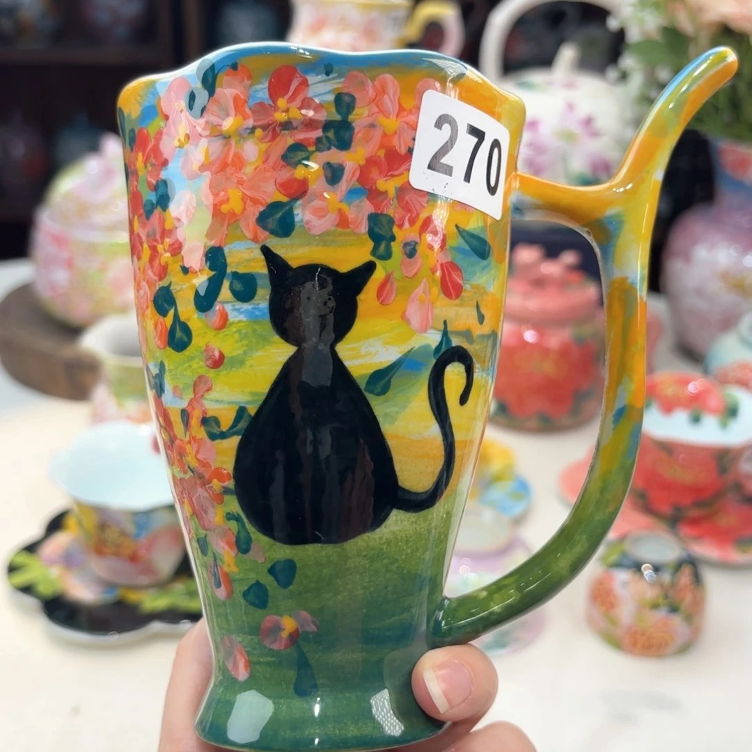 景德镇手绘高温釉下彩陶瓷茶具