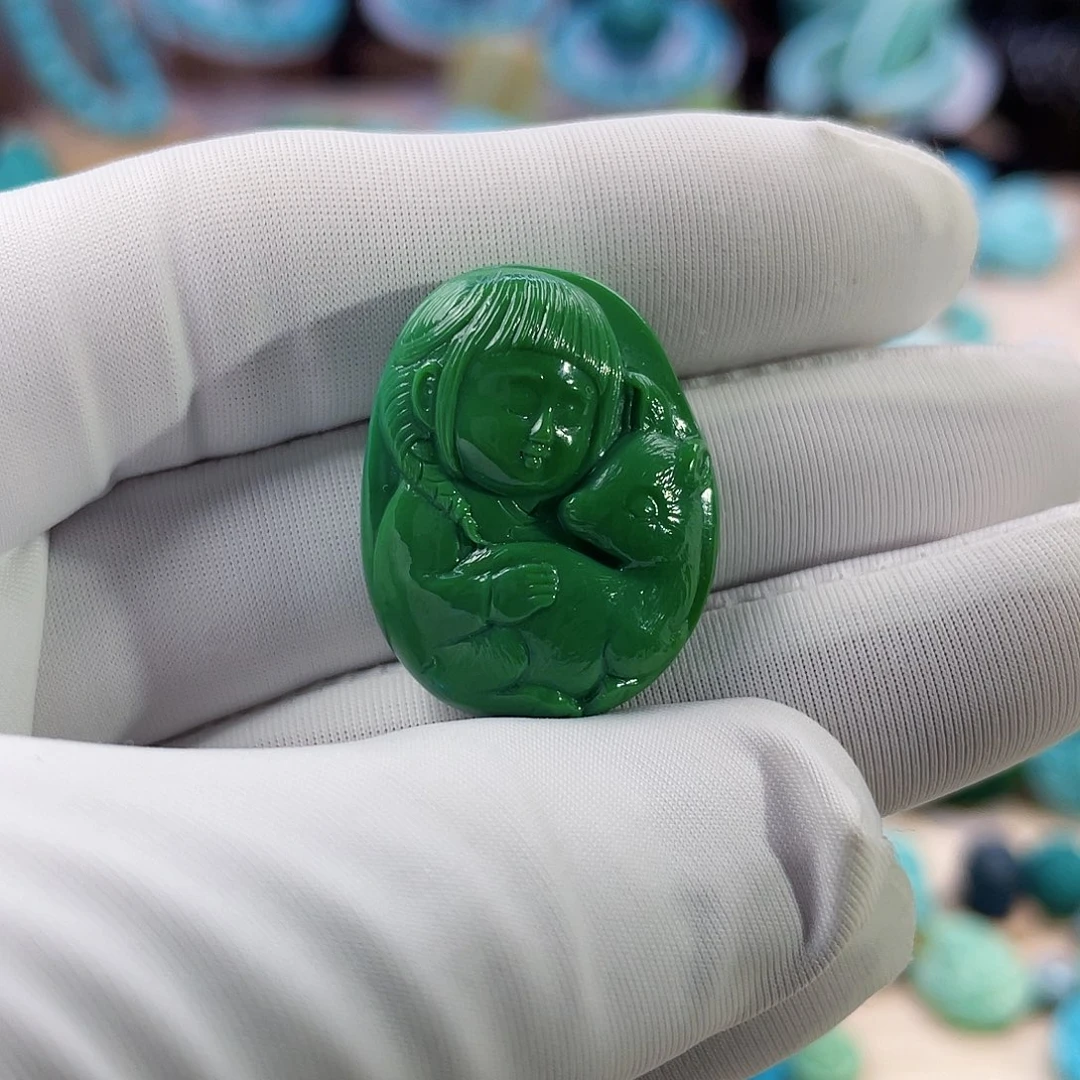 绿松石珠宝奇石未镶嵌