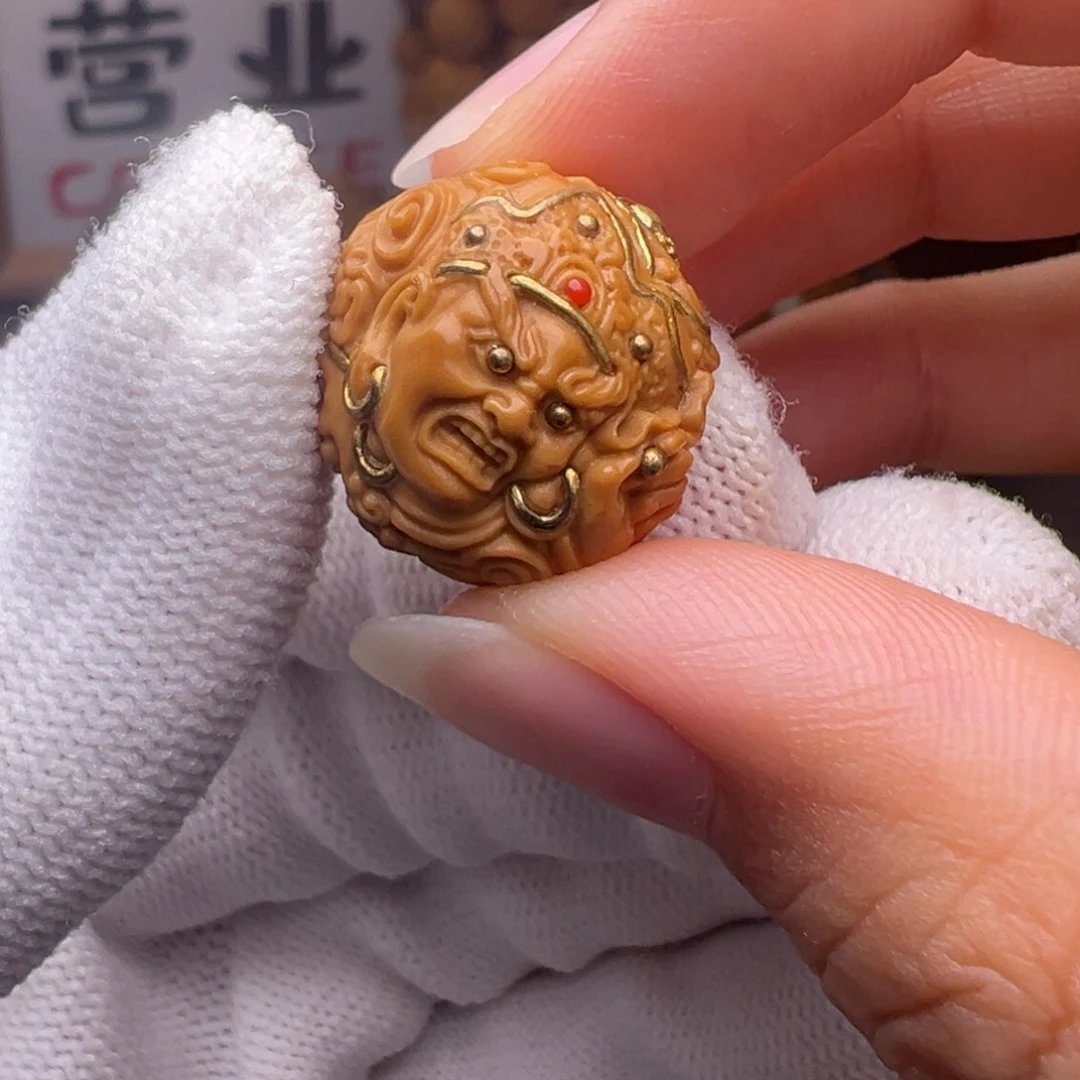 把件猴头核桃镶嵌款四大天王17➕全品有正常封口线