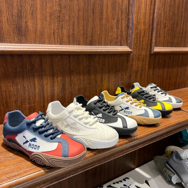 运动休闲鞋低帮夏季时尚休闲鞋撞色透气百搭软底鞋开车神器