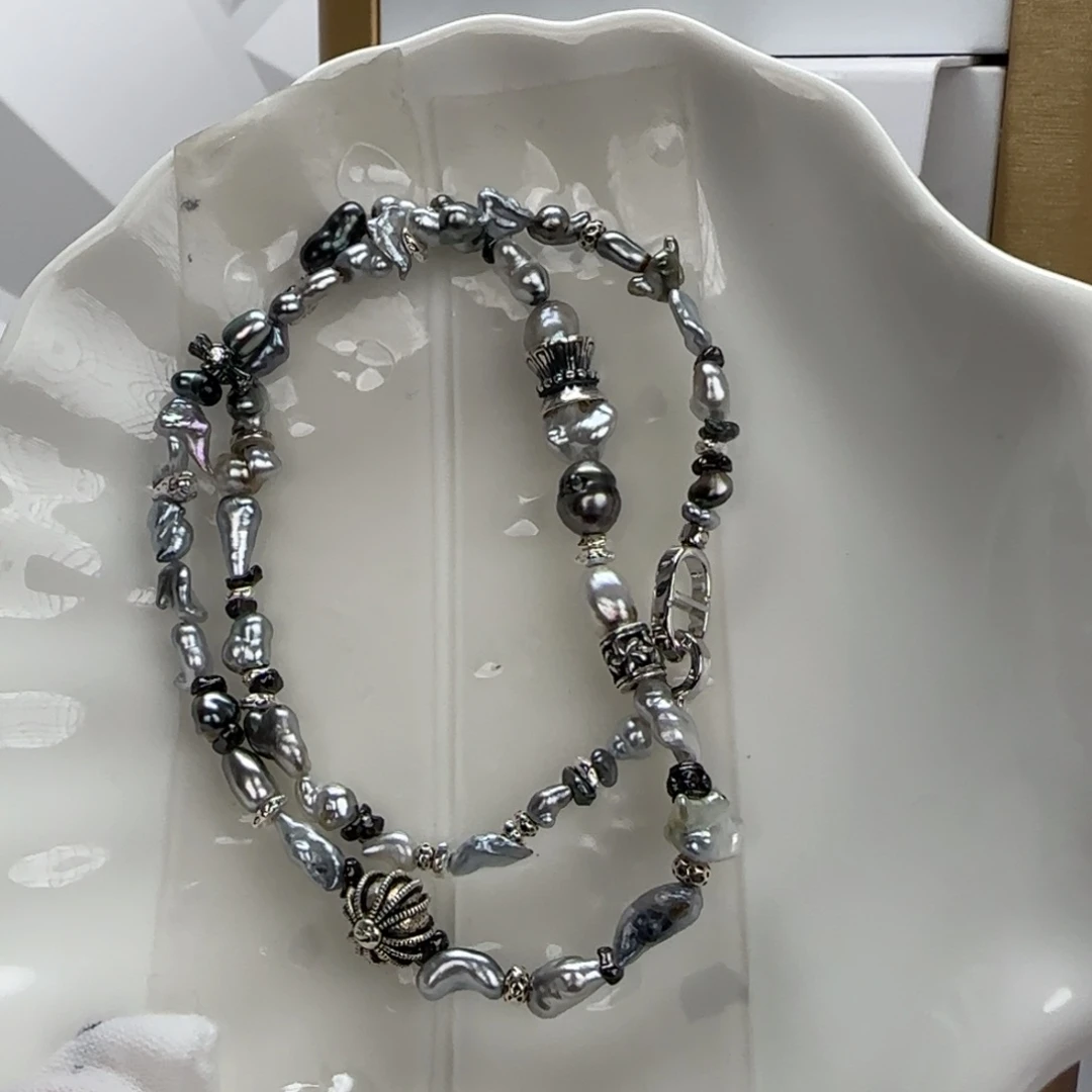 海水珍珠颈饰银S925镶嵌