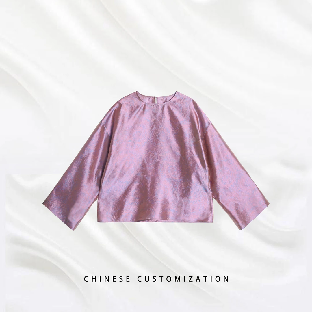 【浮光锦】流光溢彩 夏季防晒 满分桑蚕丝彩织工艺 中式上衣25QY505