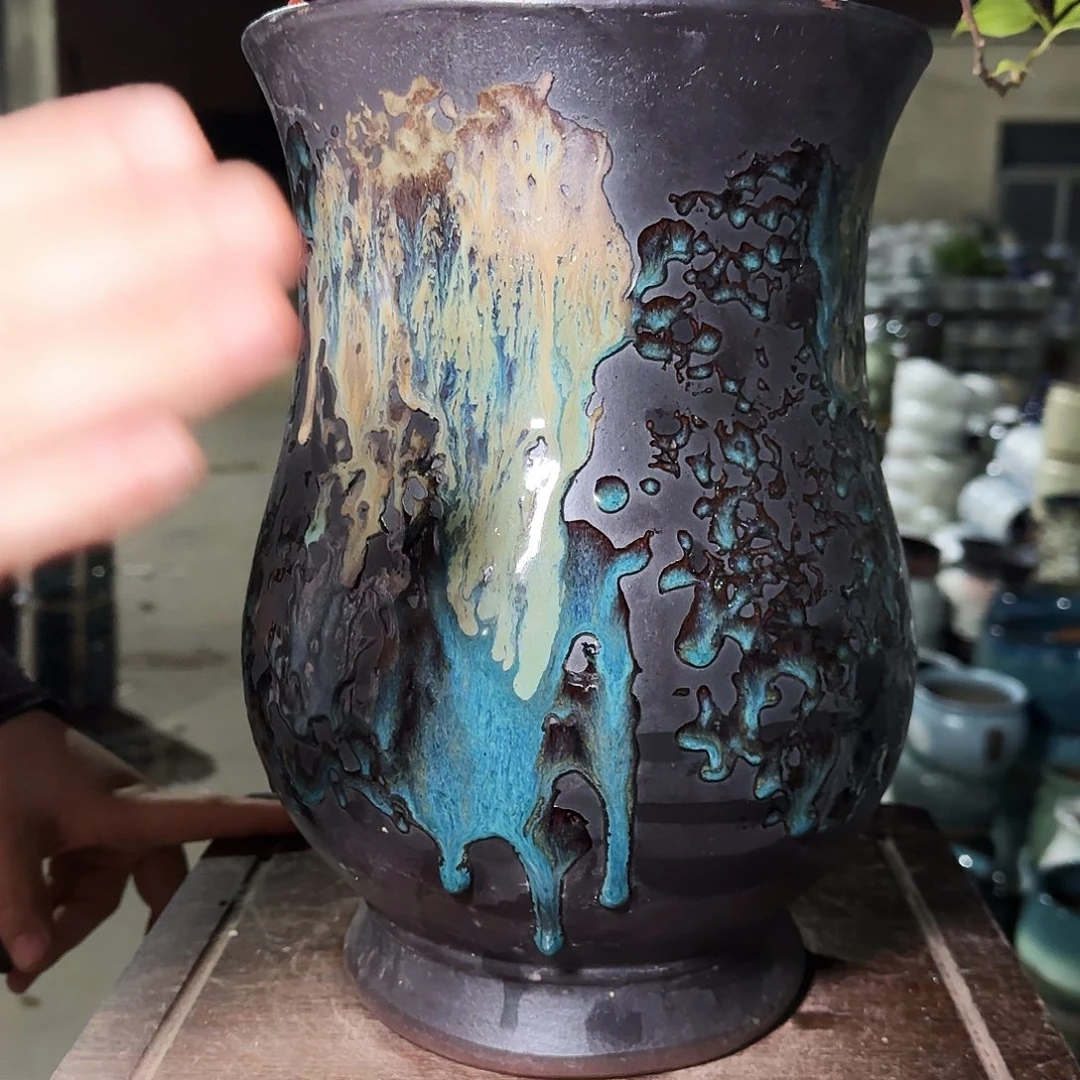 紫砂花盆高30口20