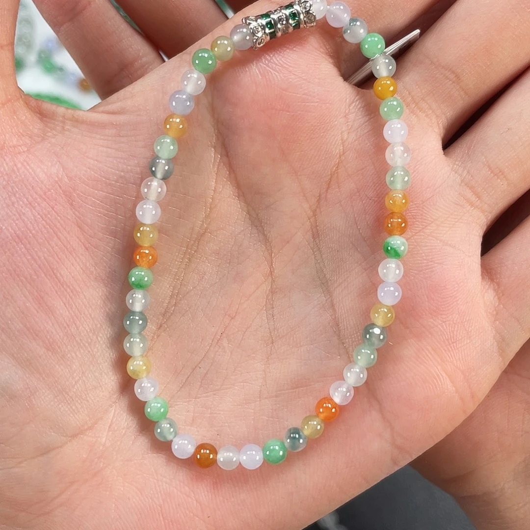 翡翠未镶嵌手串卡4