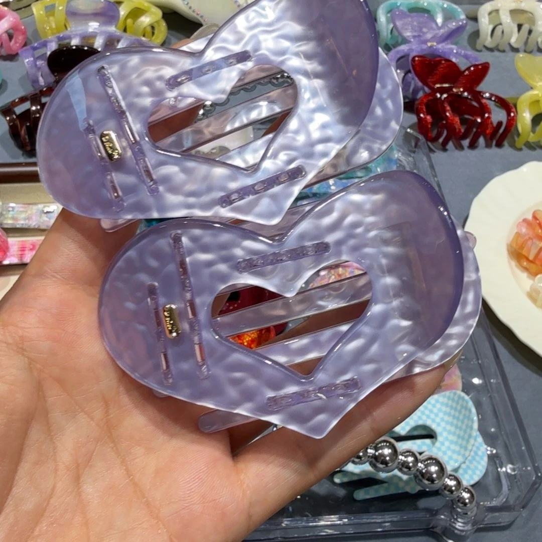 喷漆非金属爱心鲍鱼夹