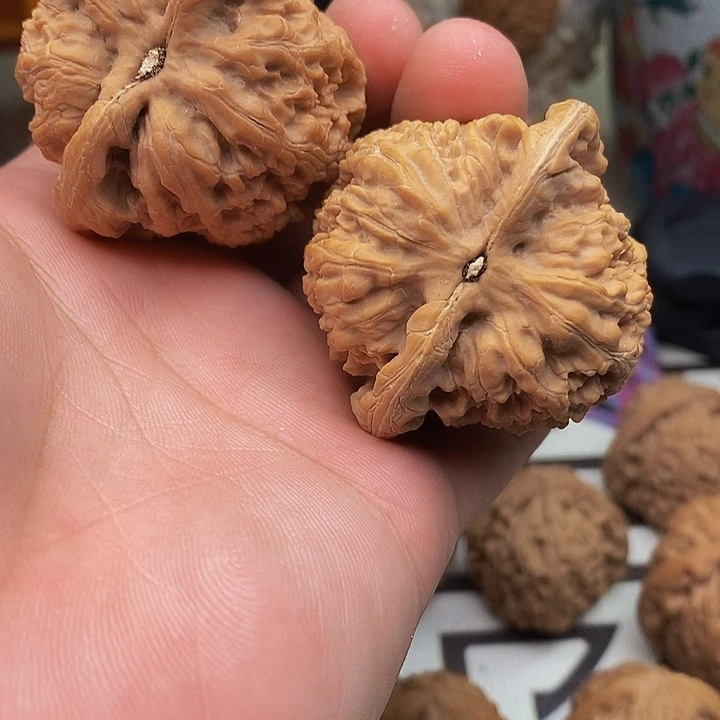 桃核把件起将军膀狮子头