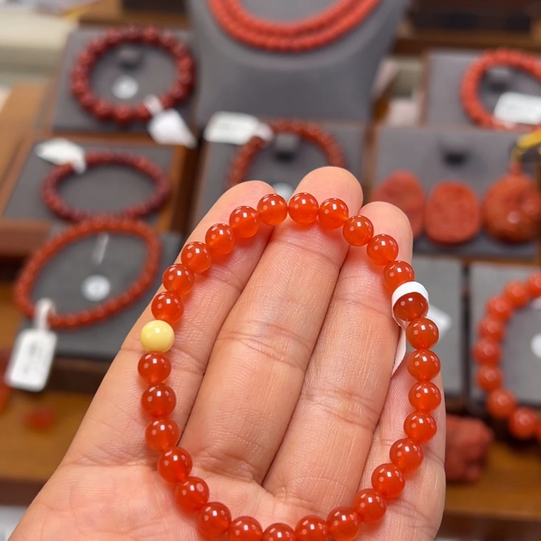 未镶嵌手串南红玛瑙6mm
