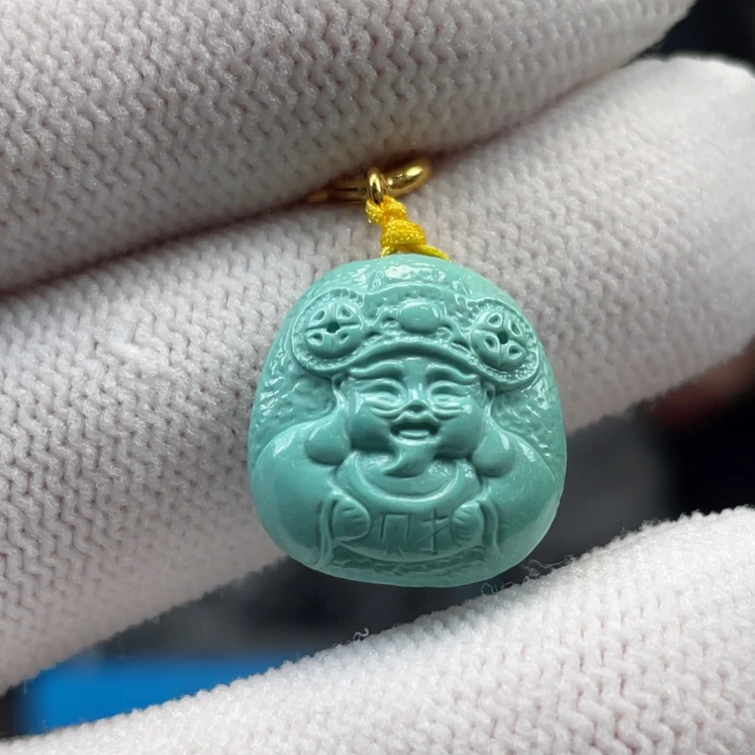 绿松石未镶嵌挂件