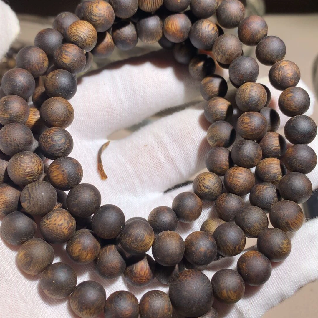 沉香手串绿棋楠沉香手串0.9多圈