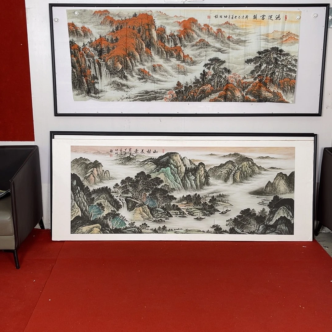 横款鸿运当头小六尺画画心