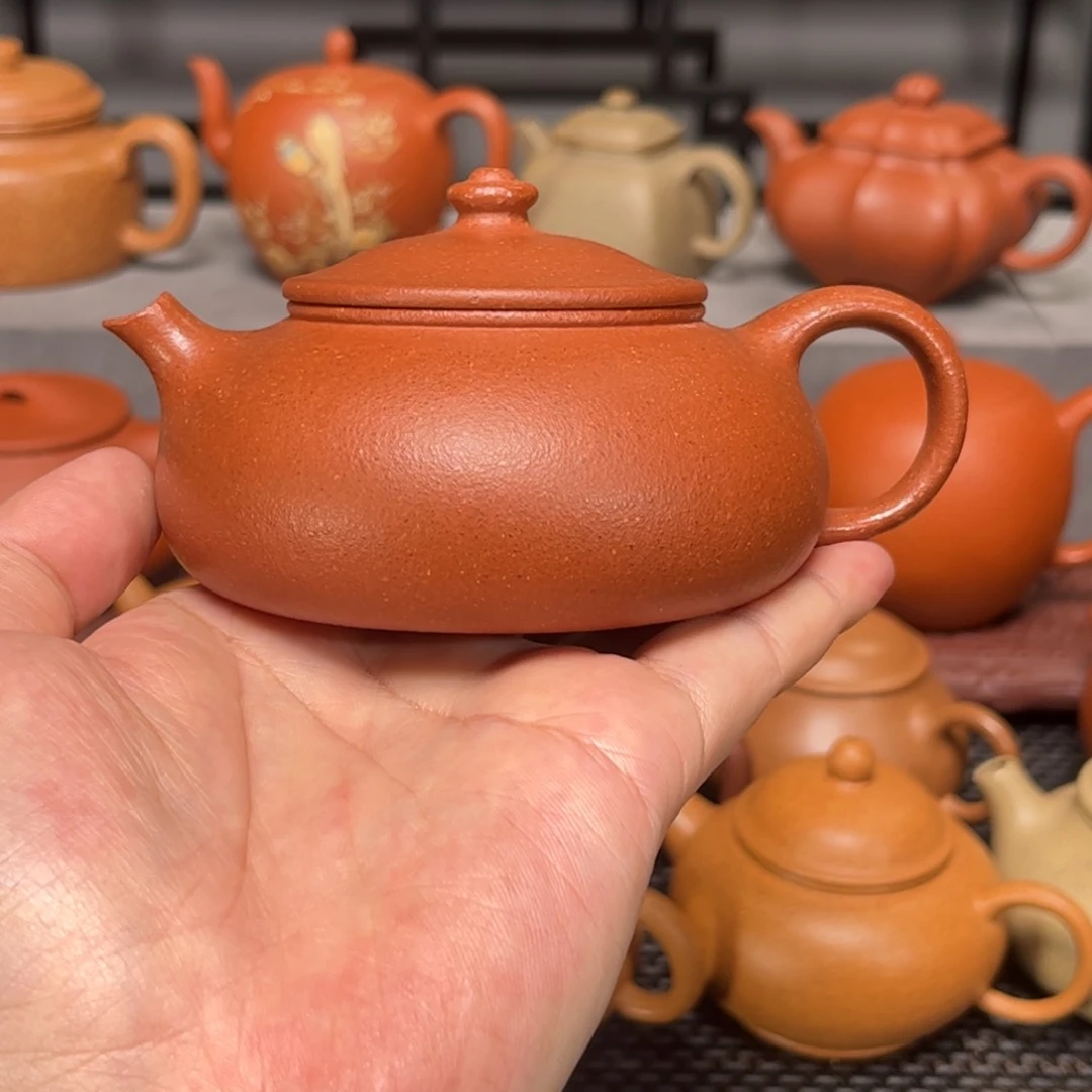 茶壶紫砂紫砂艺术红降坡
