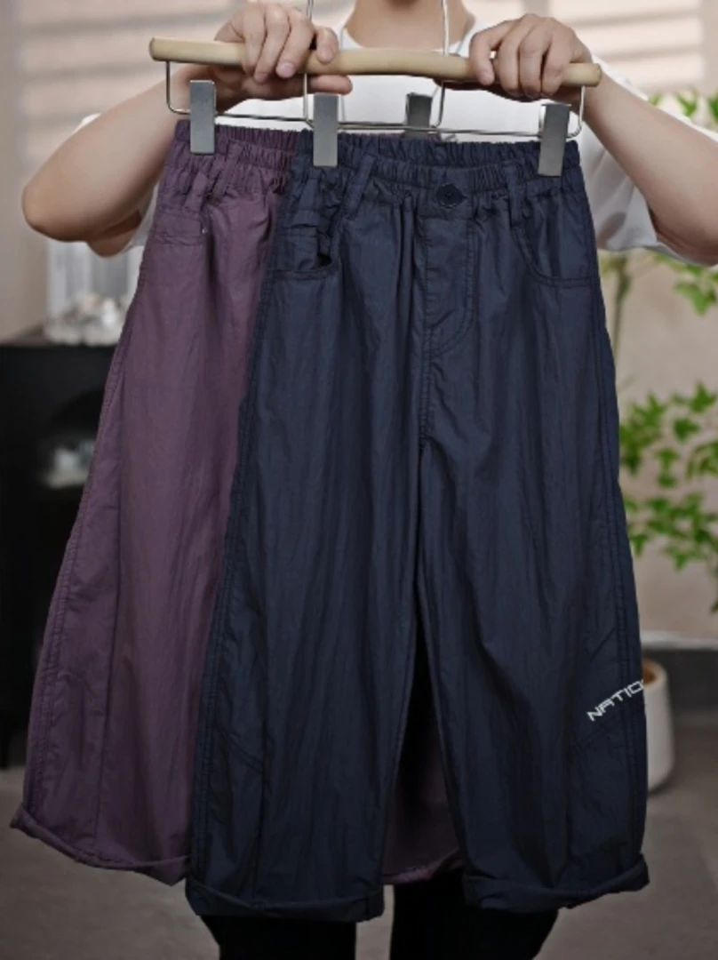 儿童纯棉巨软春夏季棉布工装裤2025新款休闲裤洋气中大童韩版