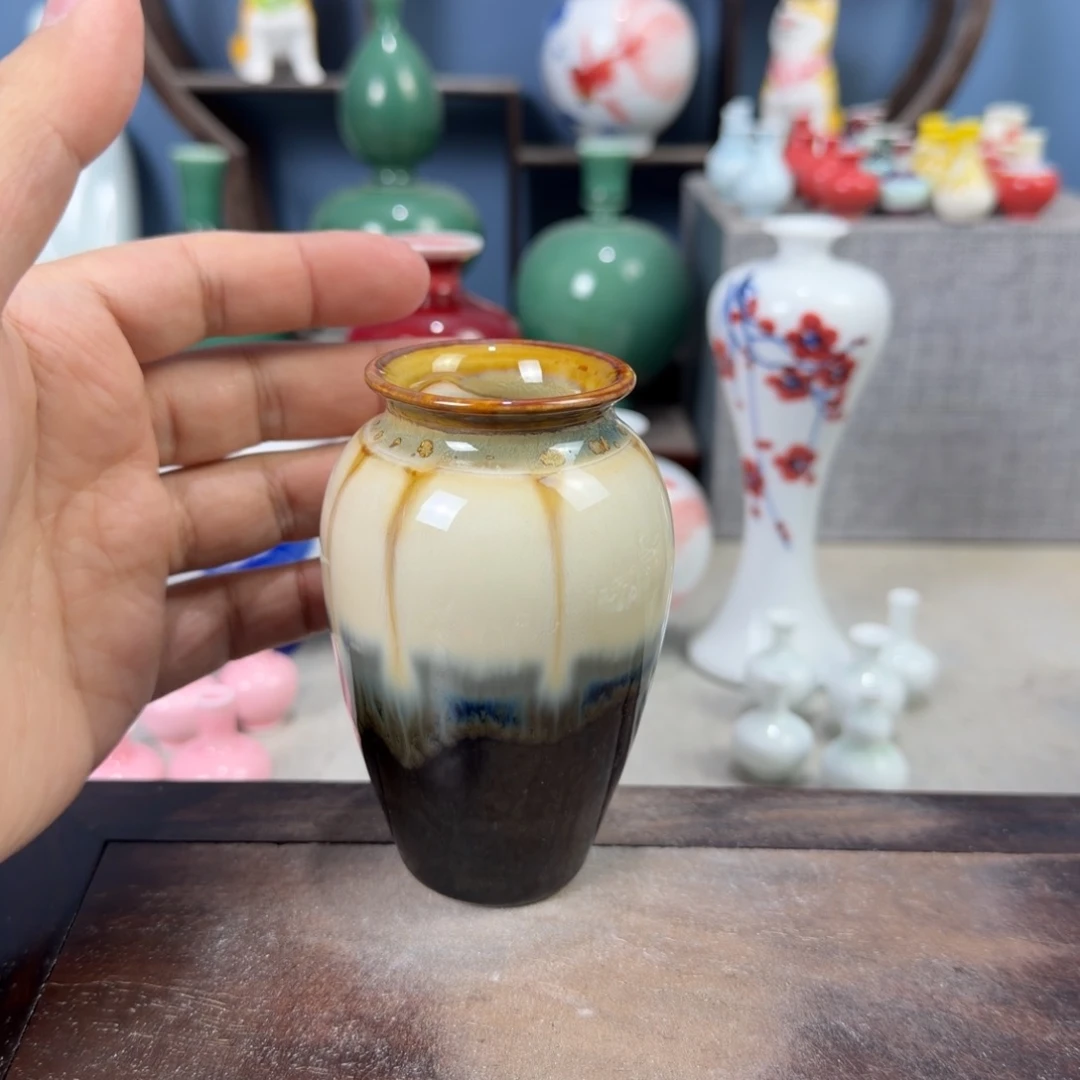 陶瓷手工小花器摆件
