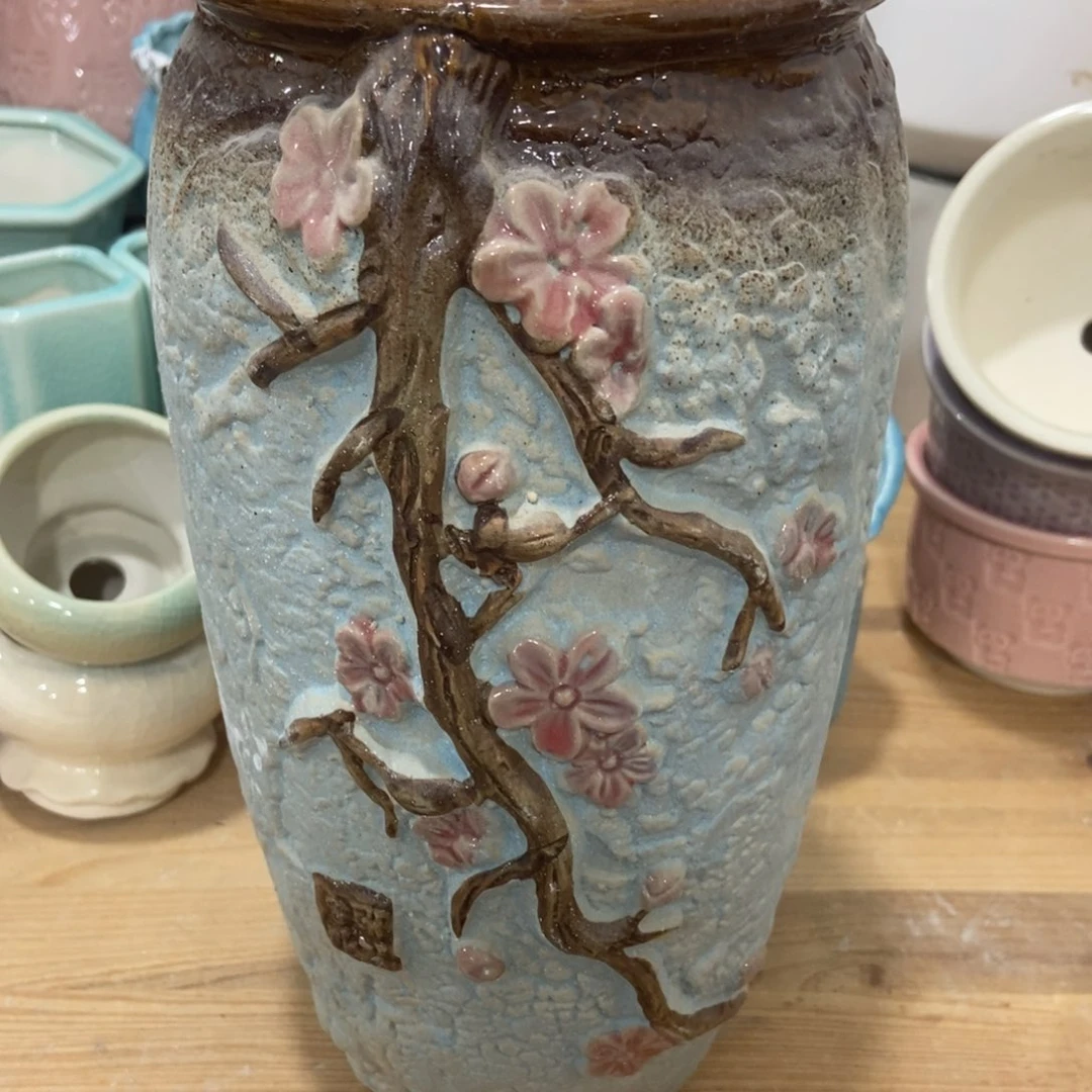 红陶高温陶瓷花盆