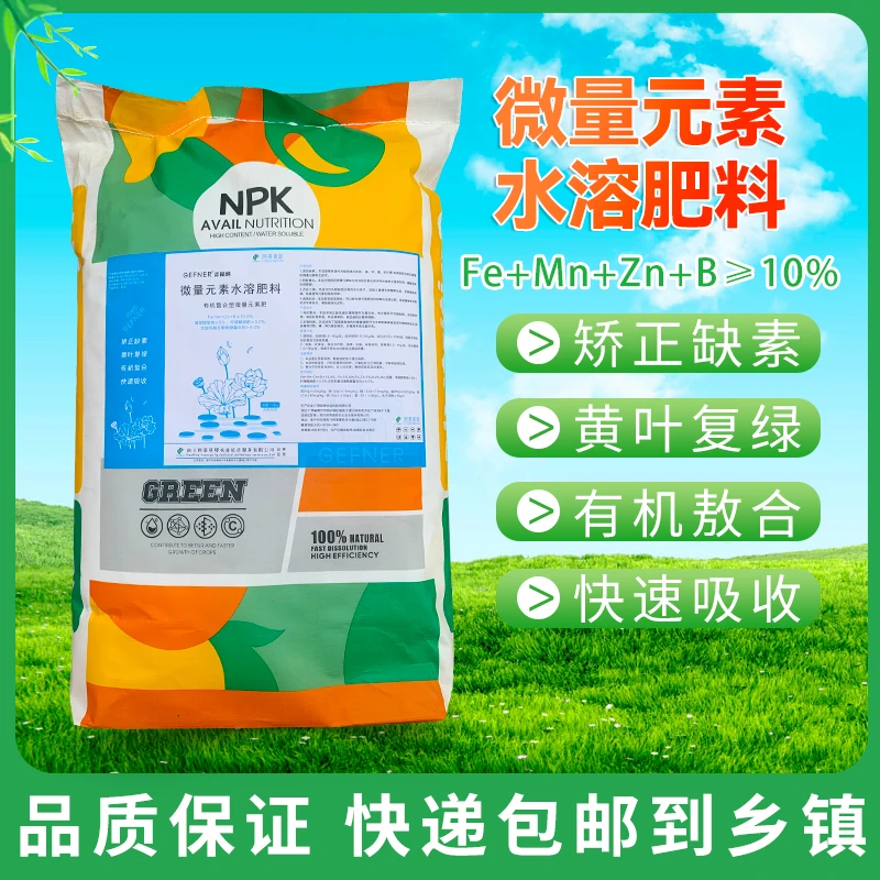 凤梨释迦防黄化叶片转绿释迦树快速转绿有机螯合微量元素水溶肥