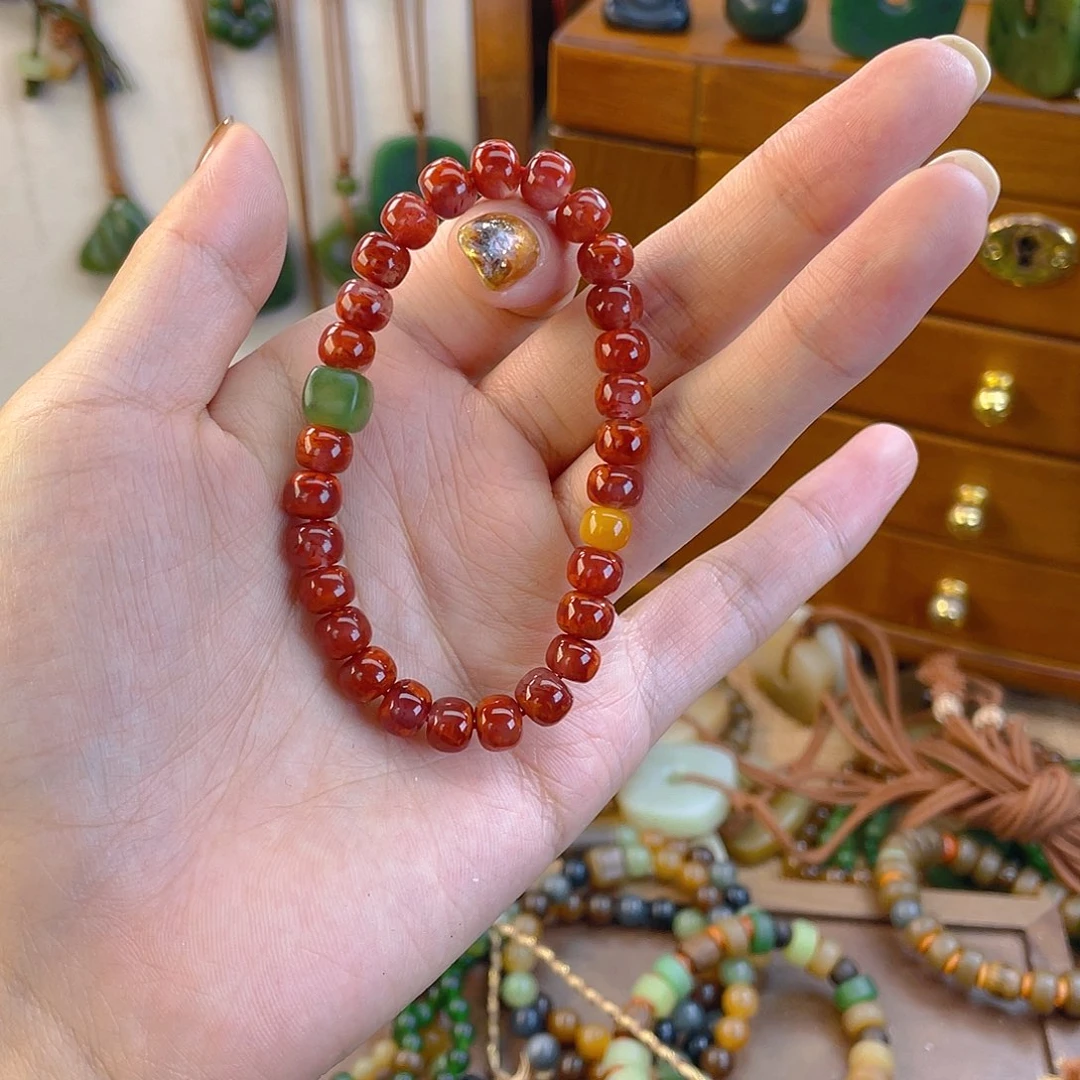 未镶嵌手链南红玛瑙