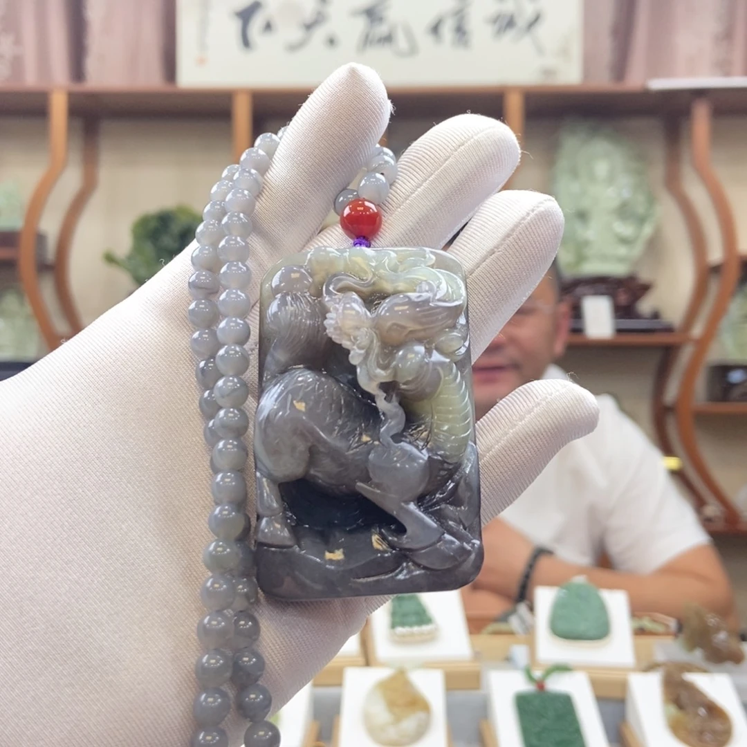 a***n和田玉未镶嵌颈饰