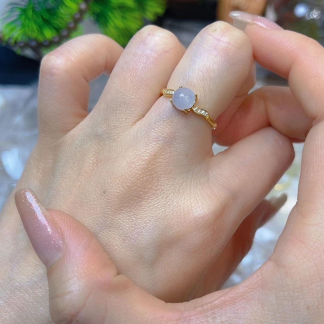 翡翠银S925镶嵌戒指