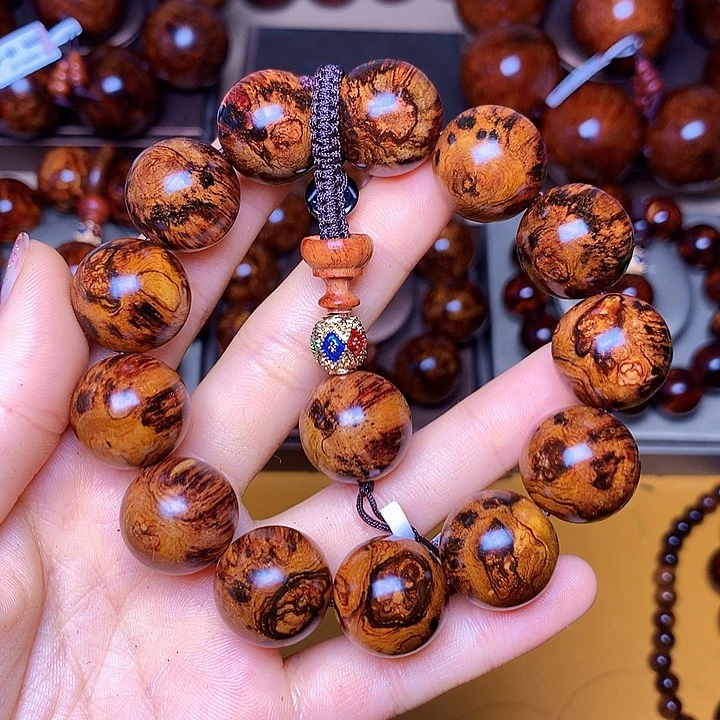 花梨木类手串/手链黄花梨风化料老挝花梨土埋料1.8