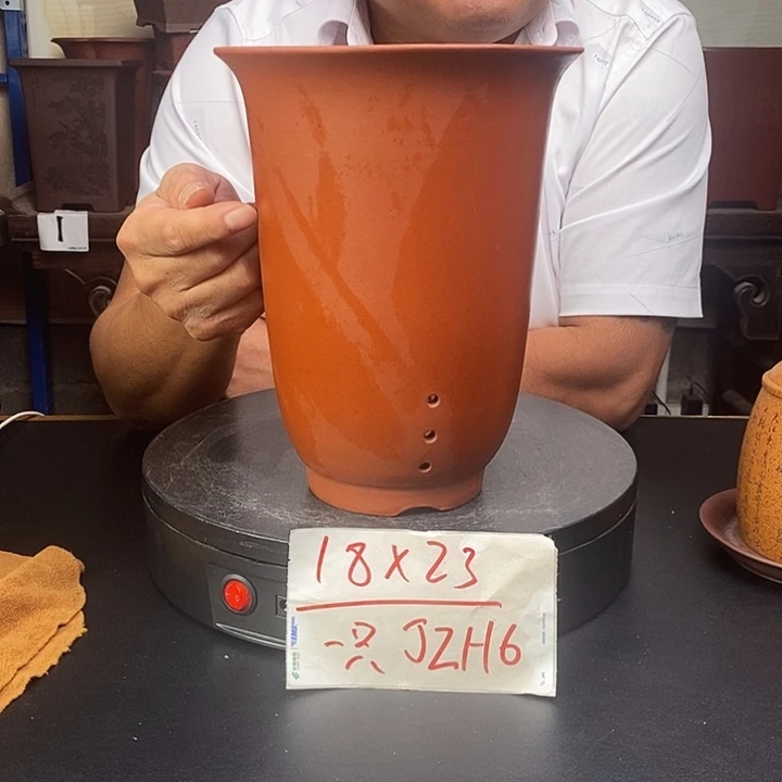 紫砂花盆货号一只JZh6