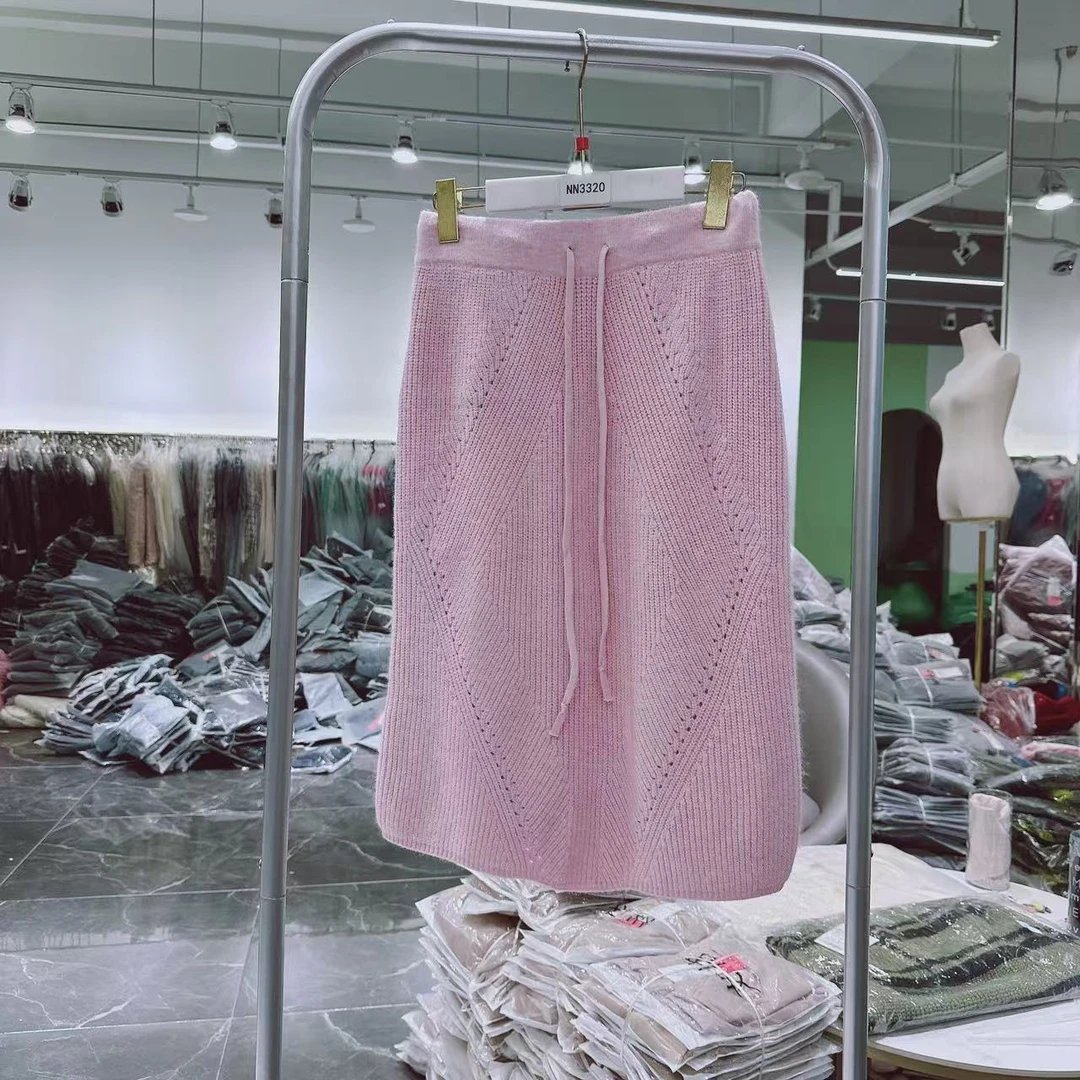 【YM高货】NN3320新款重工针织加厚半身裙气质时尚休闲百搭女士