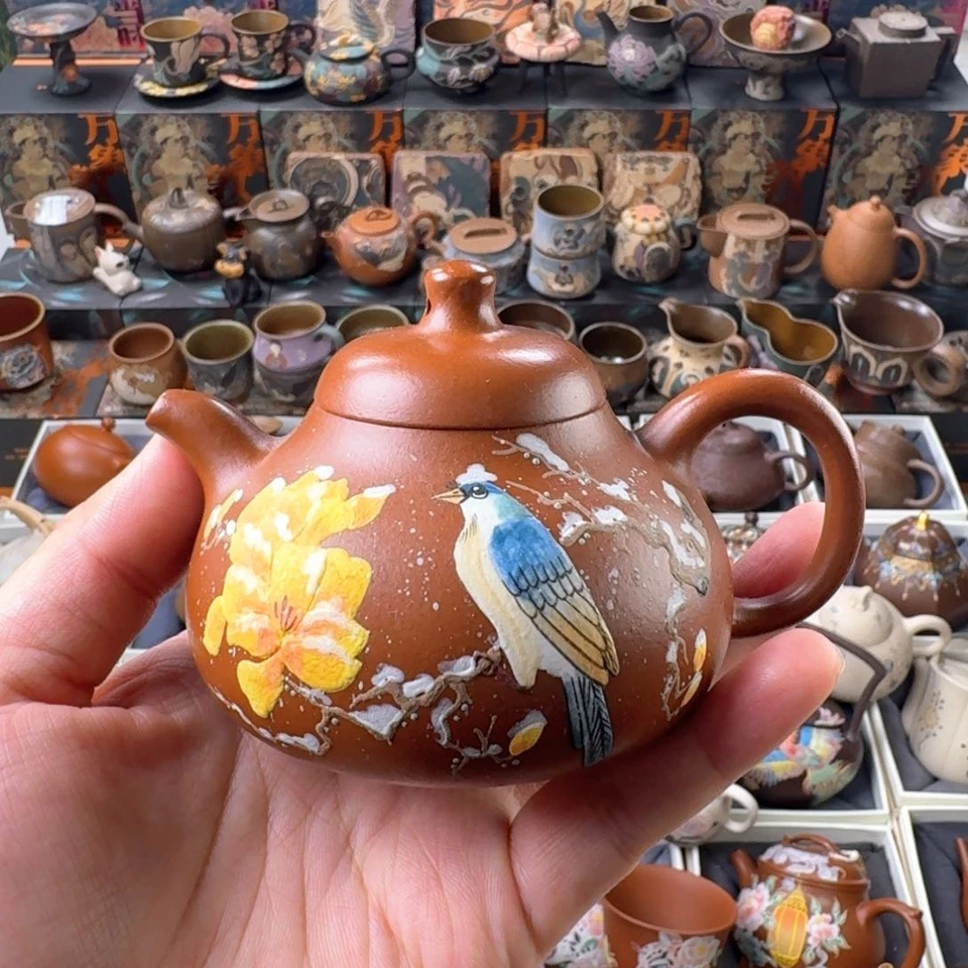 茶壶紫砂150ml原矿精工半手