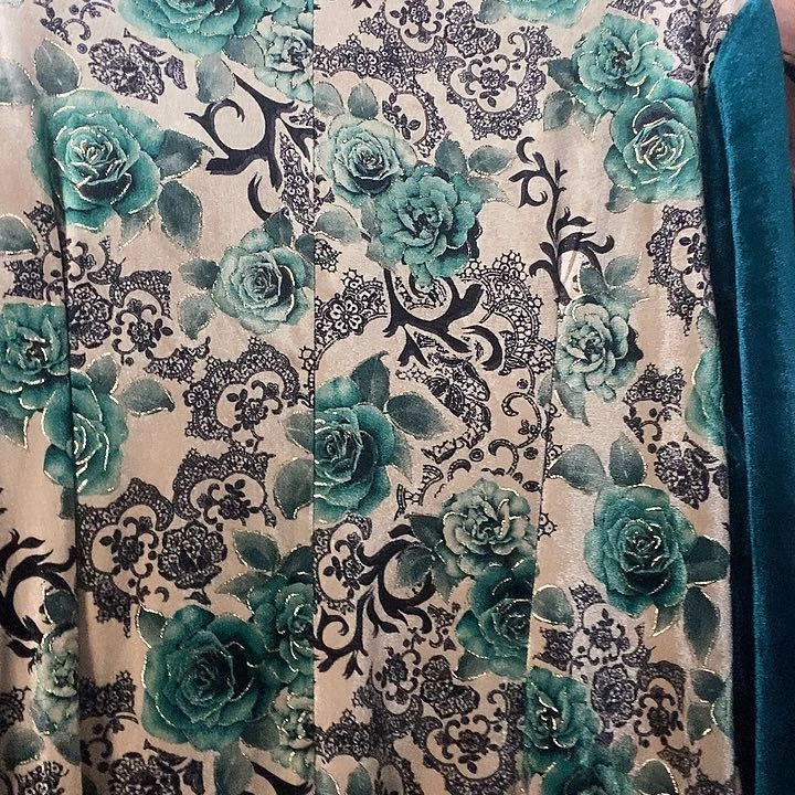 丝绒连衣裙面料#！。