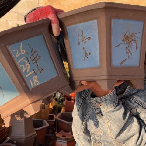 紫砂花盆特价包邮送