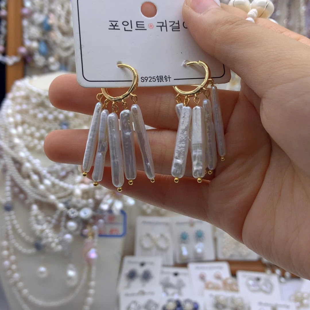 半***闲合金淡水珍珠项链耳饰