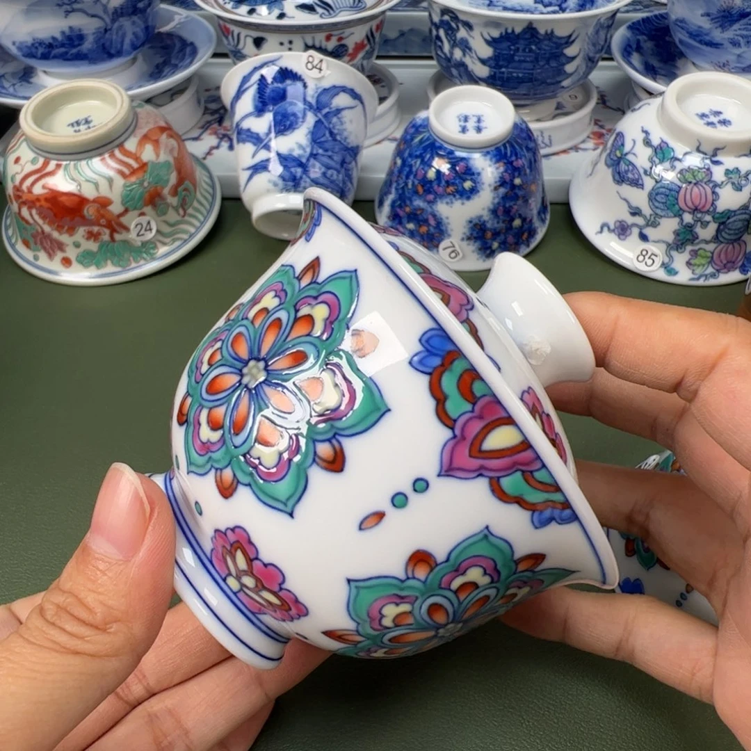 陶瓷景德镇纯手工纯手绘茶具木木97