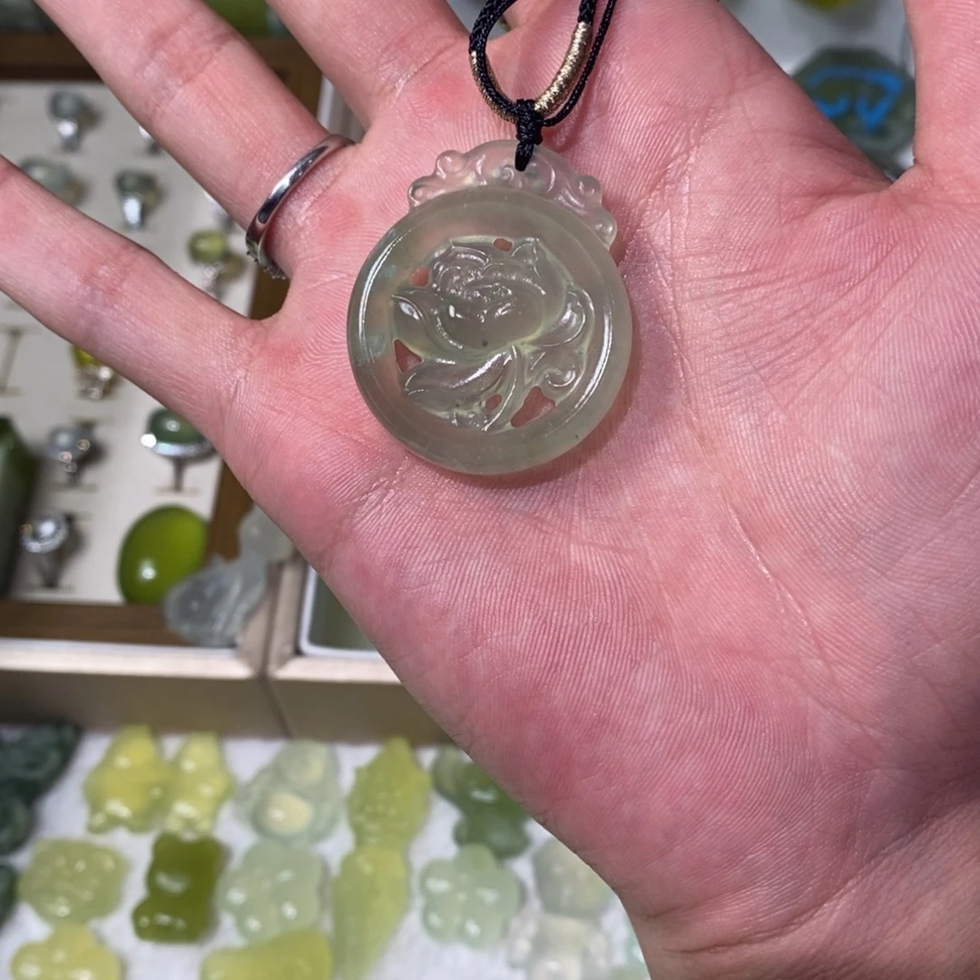 未镶嵌岫玉吊坠(不含链)两单包邮
