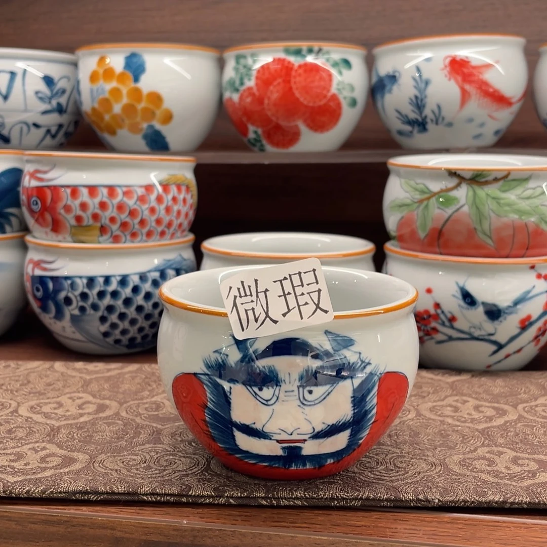 微瑕釉下彩纯手绘