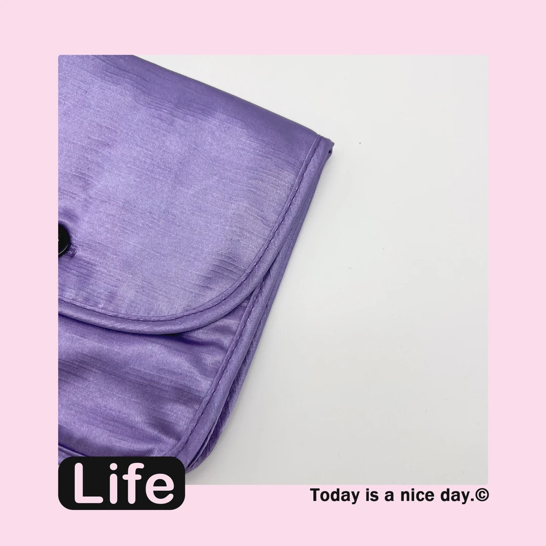 【是小古】紫色纽扣收纳包555