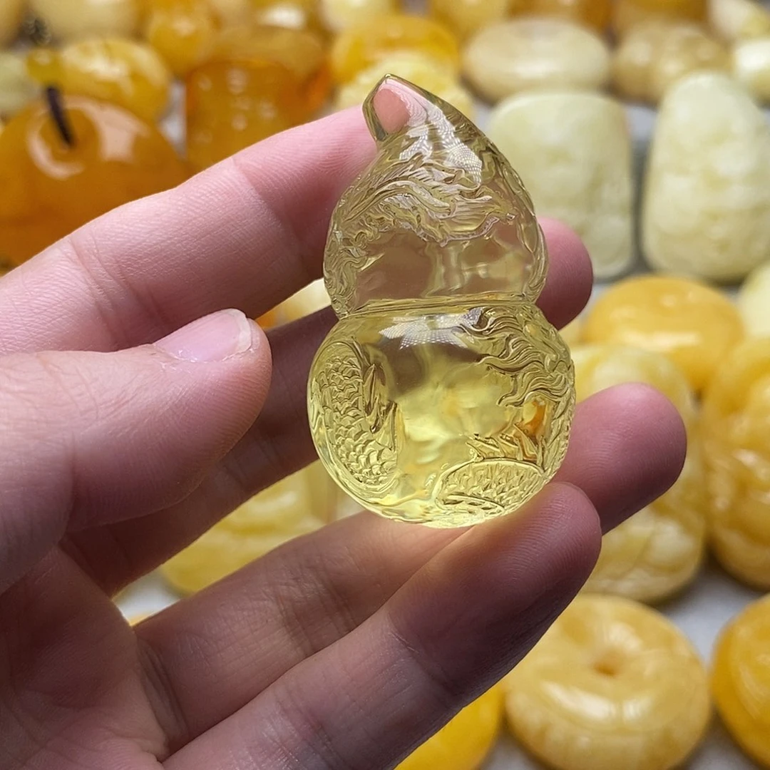 琥珀颈饰未镶嵌琥珀蜜蜡吊坠