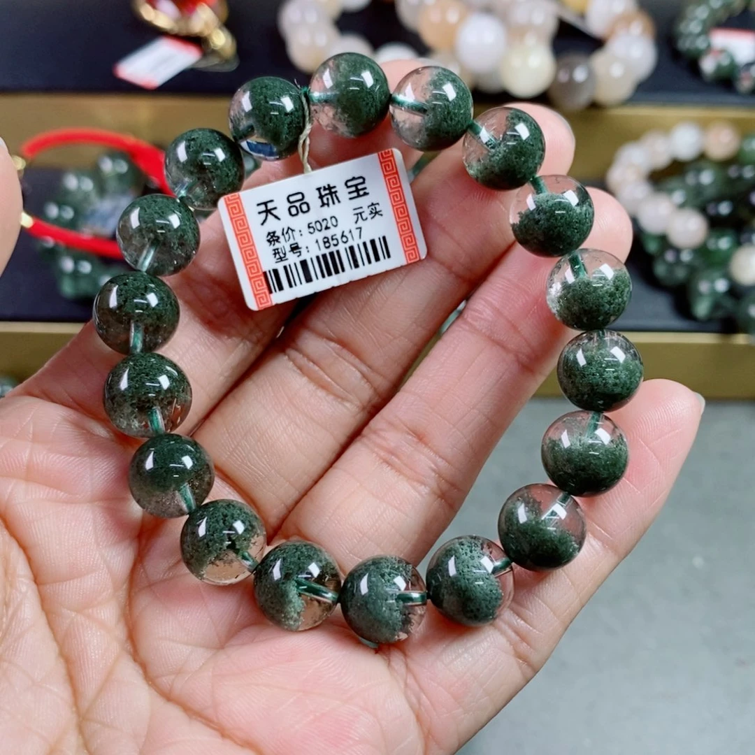 水晶手链未镶嵌史*彦绿幽灵手链185617