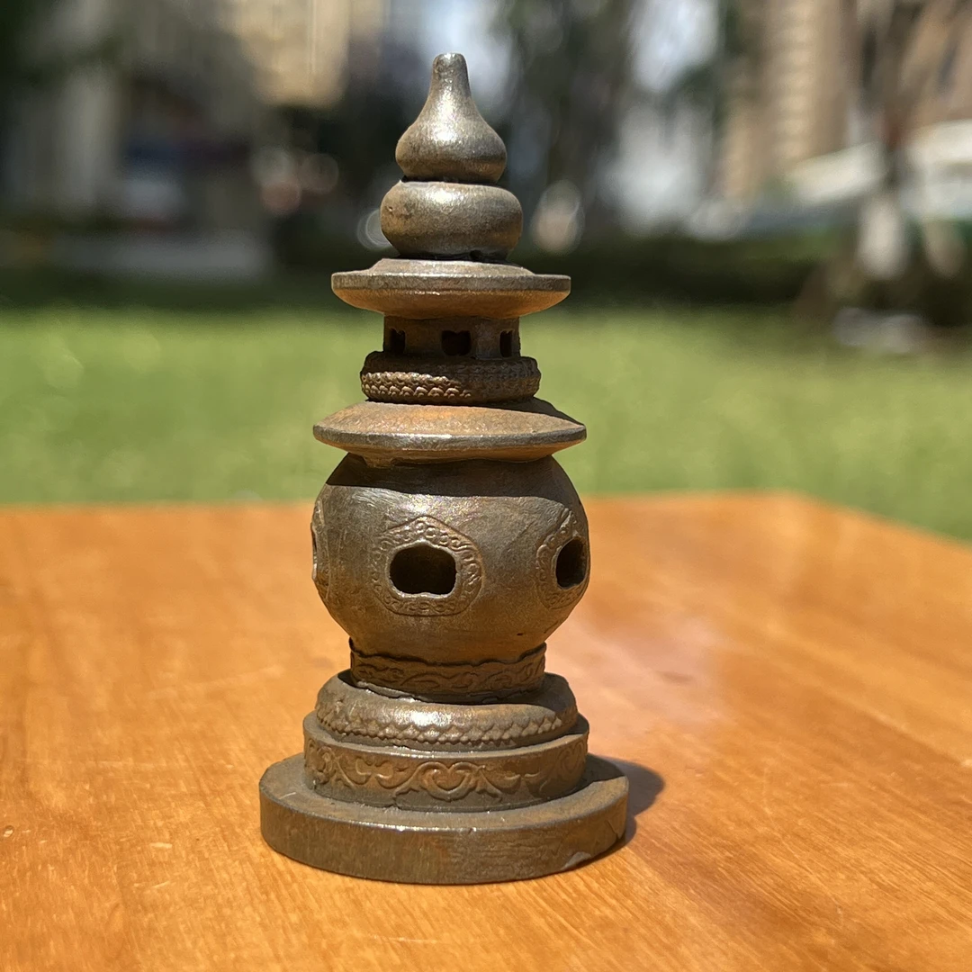 铸铁艺术三印月高级小塔办公摆件装饰工艺收藏品直播间专属链接