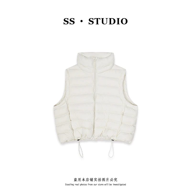 【SUSU】秋冬新款时尚百搭休闲立领羽绒马甲SS-5909